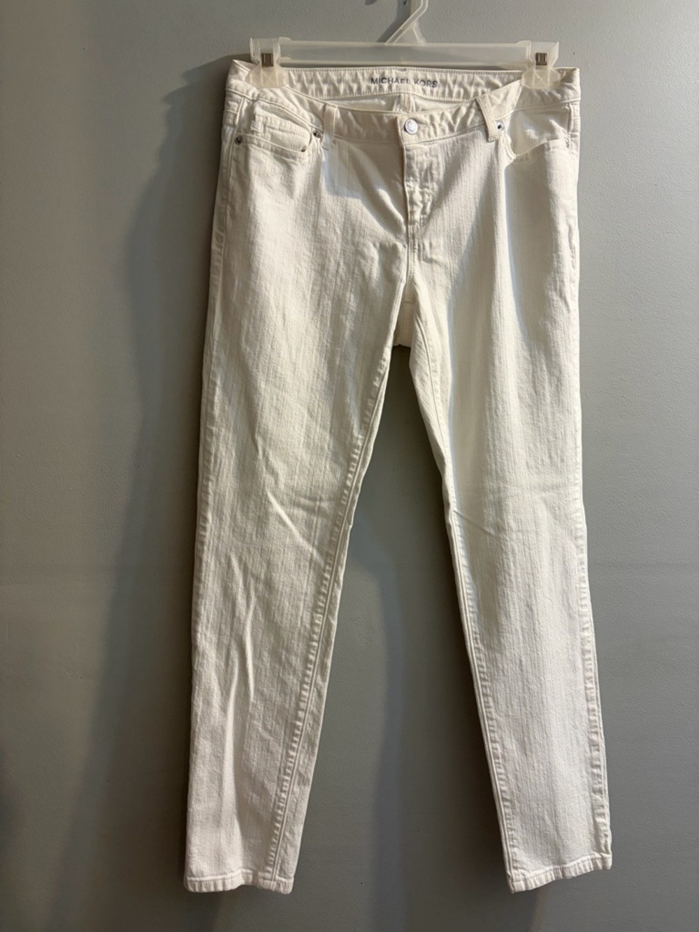 Michael Kors Off-White Skinny Ankle Jeans